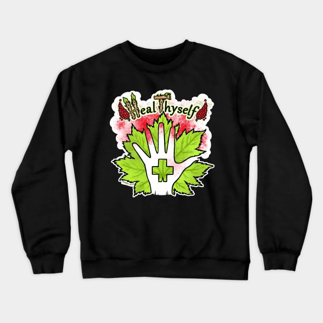 Heal Thyself Devil's Club Crewneck Sweatshirt by Raven's Random